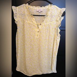 Small Yellow Blouse from the Loft Outlet.